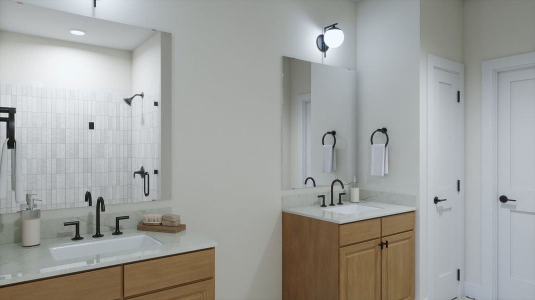 Representative furnished interior of a home built from the 4011 by Risewell Homes in Parkton Square, Kyle (Image 12).