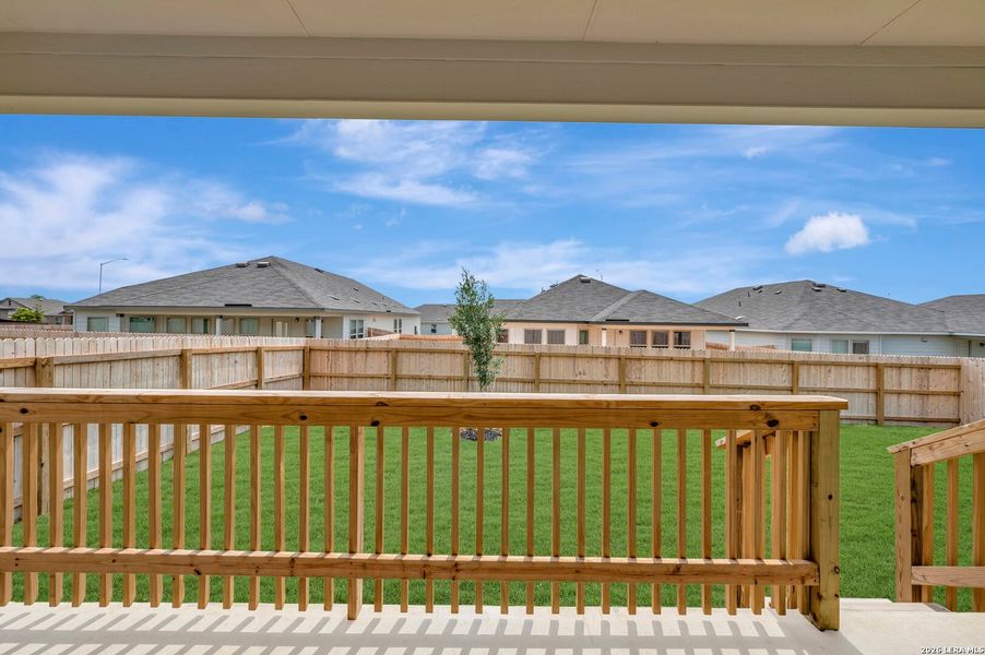 Exterior details and patio area of a home in Greenspoint Heights, Seguin (Image 3).
