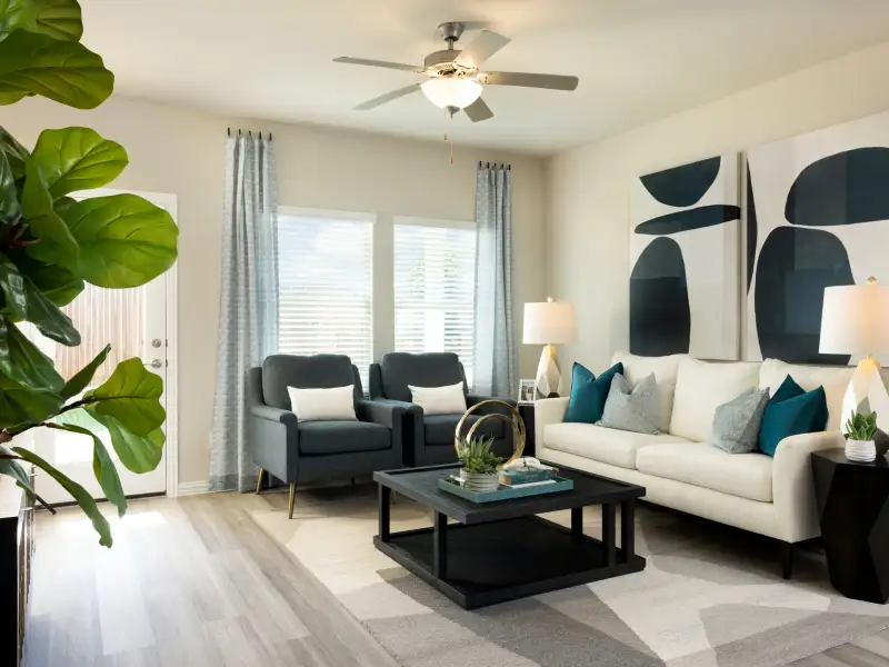 Furnished interior view inside a new home in Southridge, Princeton (Image 6).