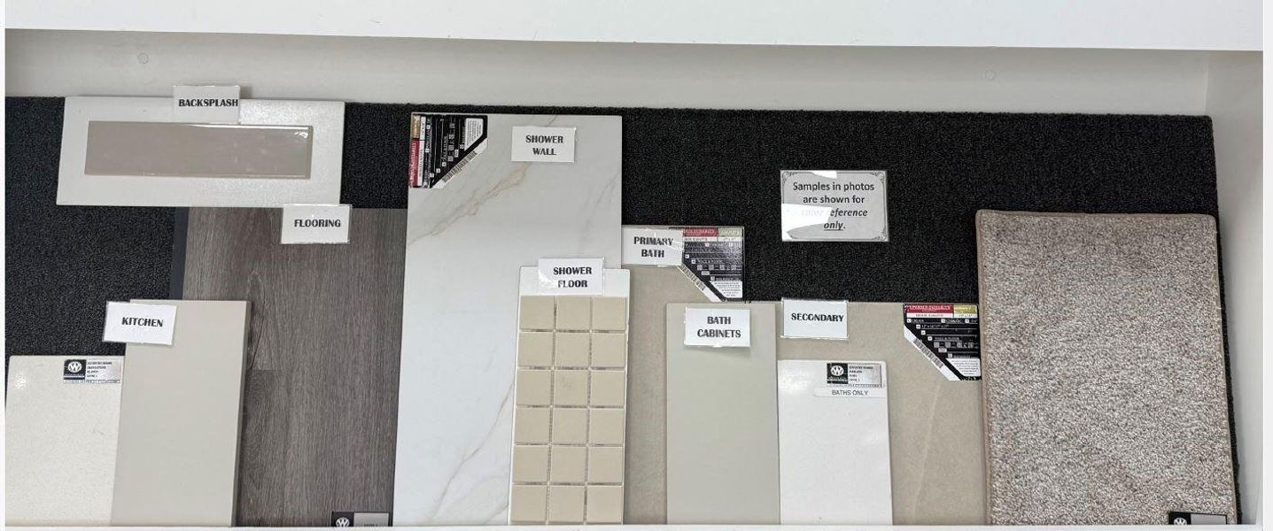 Sample of building materials used in homes in Wildtree, Magnolia (Image 8).