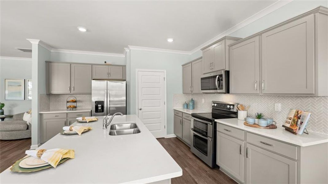 Furnished interior view inside a new home in Kingston Ranch at Lake Oconee, Buckhead (Image 41).