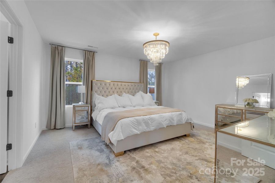 Furnished interior view inside a new home in Aubreywood, Charlotte (Image 34). Furnished interior view inside a new home in Aubreywood, Charlotte (Image 34).