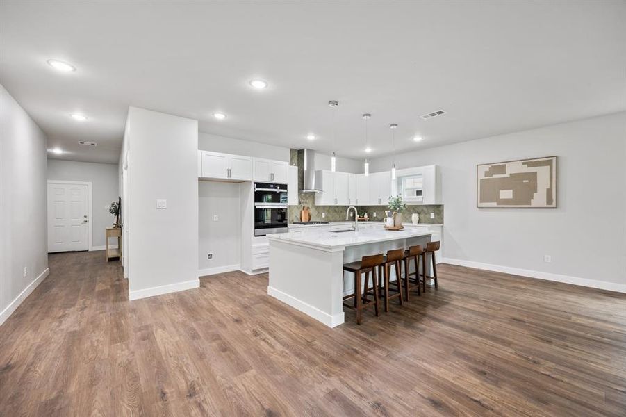 Furnished interior view inside a new home in , Dallas (Image 19).