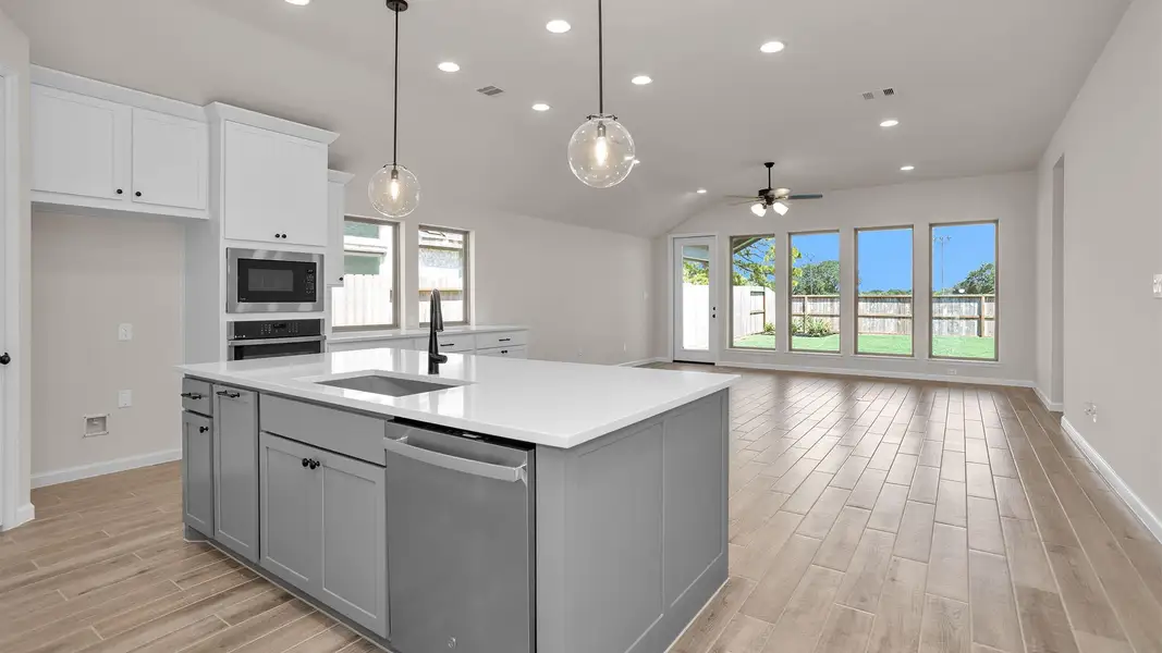 Furnished interior view inside a new home in Candela South 50', Richmond (Image 3).