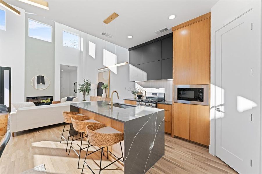 Furnished interior view inside a new home in , Dallas (Image 32).