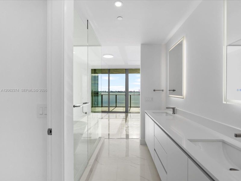 Furnished interior view inside a new home in , Miami (Image 9).