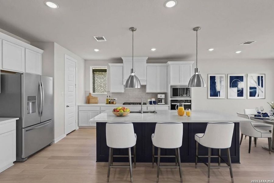 Furnished interior view inside a new home in Buffalo Crossing, Cibolo (Image 15).