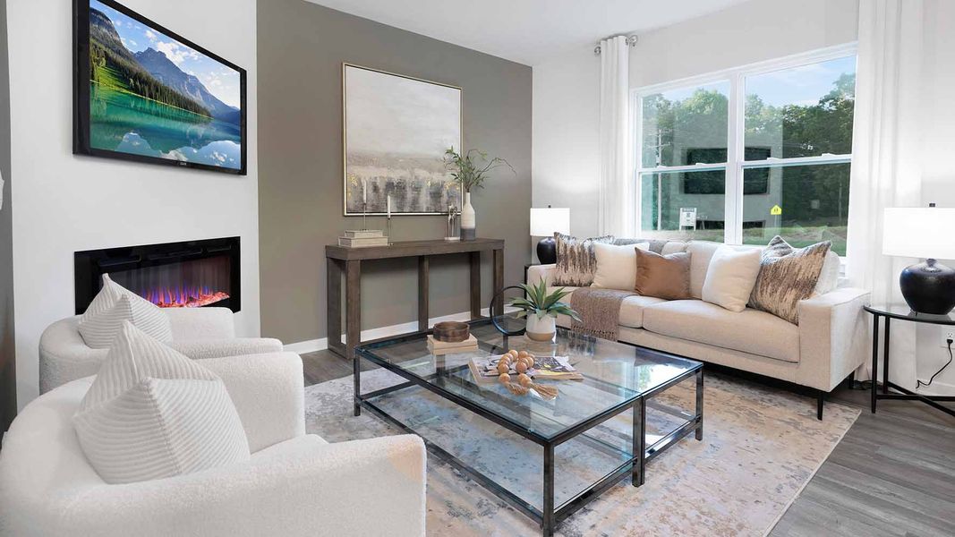 Furnished interior view inside a new home in Brinkley Ridge, Kings Mountain (Image 8).