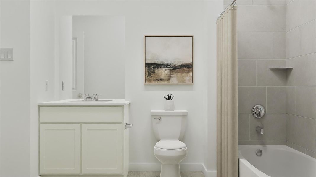 Furnished interior view inside a new home in Thunder Rock, Marble Falls (Image 13).