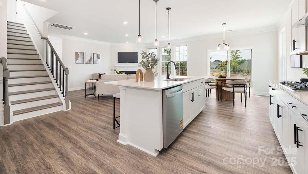 Furnished interior view inside a new home in Falls Cove, Troutman (Image 5).