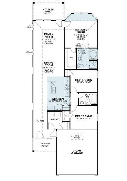 2D floor plan layout of this home in Moran Ranch, Willis, TX (Image 4). 2D floor plan layout of this home in Moran Ranch, Willis, TX (Image 4).