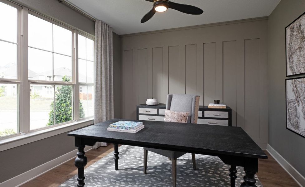 Representative furnished interior of a home built from the Westlake by Ashton Woods in The Trails at Carmel, Pflugerville (Image 12).