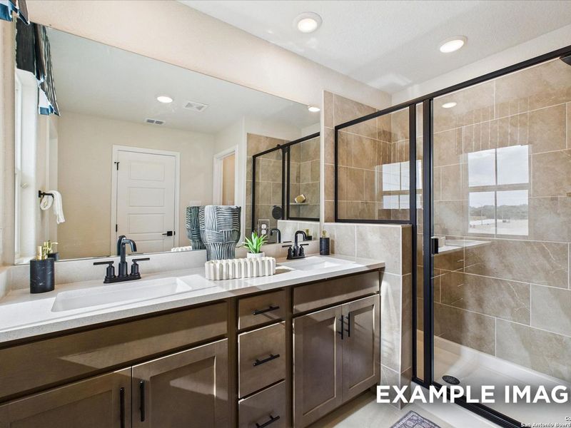 Furnished interior view inside a new home in Meadows at Oak Creek, San Antonio (Image 26). Furnished interior view inside a new home in Meadows at Oak Creek, San Antonio (Image 26).