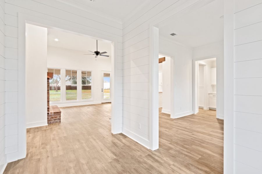 Representative unfurnished interior of a home built from the The Charlotte by Manuel Builders in Chapel Bend, Montgomery (Image 20).