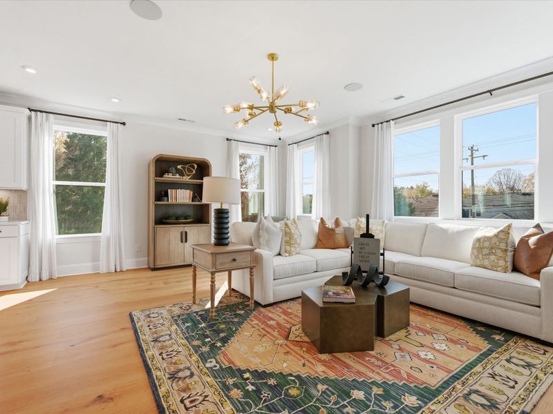 Representative furnished interior of a home built from the Aster by Tri Pointe Homes in Ross Farms, Charlotte (Image 33).