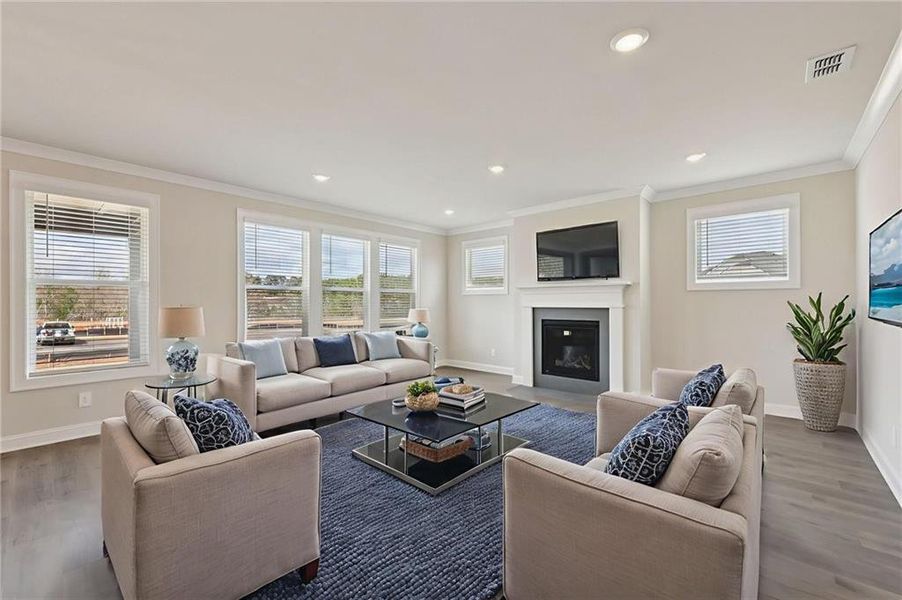 Furnished interior view inside a new home in River Pointe, Monroe (Image 11).