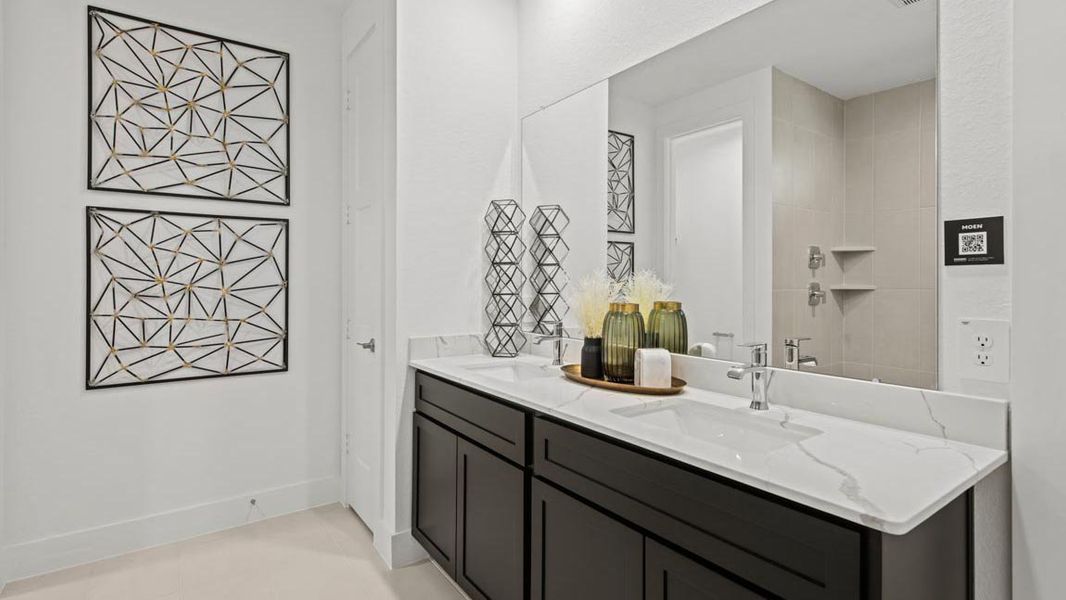 Furnished interior view inside a new home in Hills of Westlake, Conroe (Image 14).