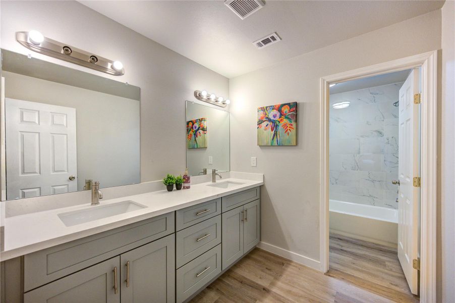 Furnished interior view inside a new home in , Humble (Image 33).