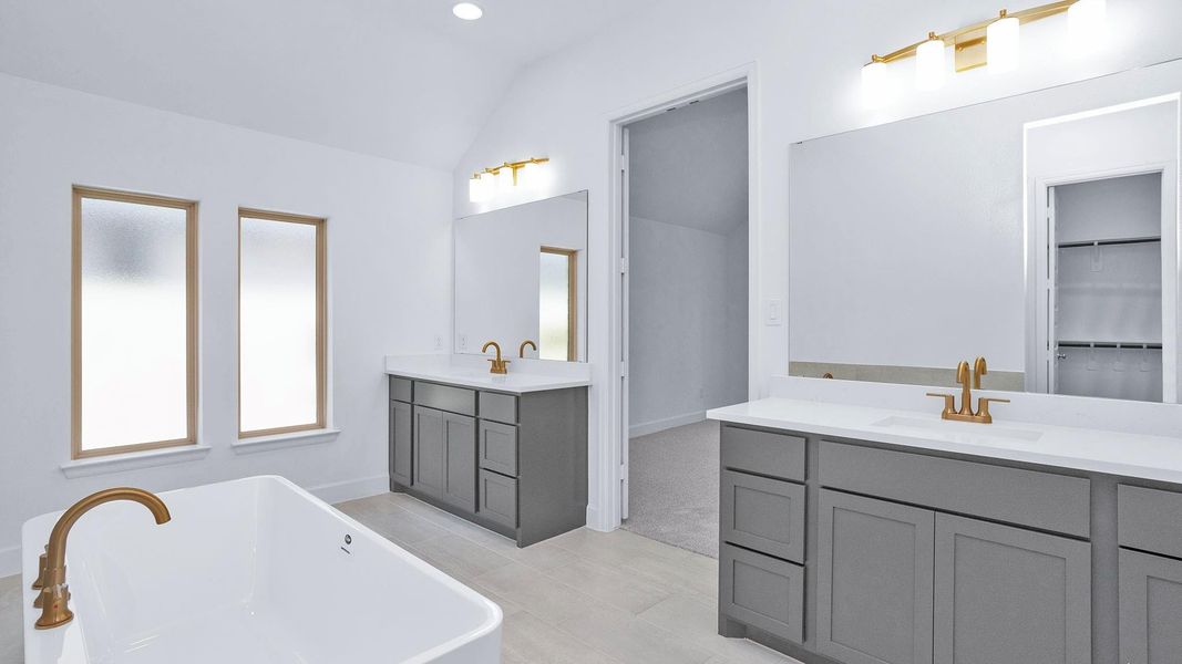 Furnished interior view inside a new home in Woodhavyn, Magnolia (Image 9).