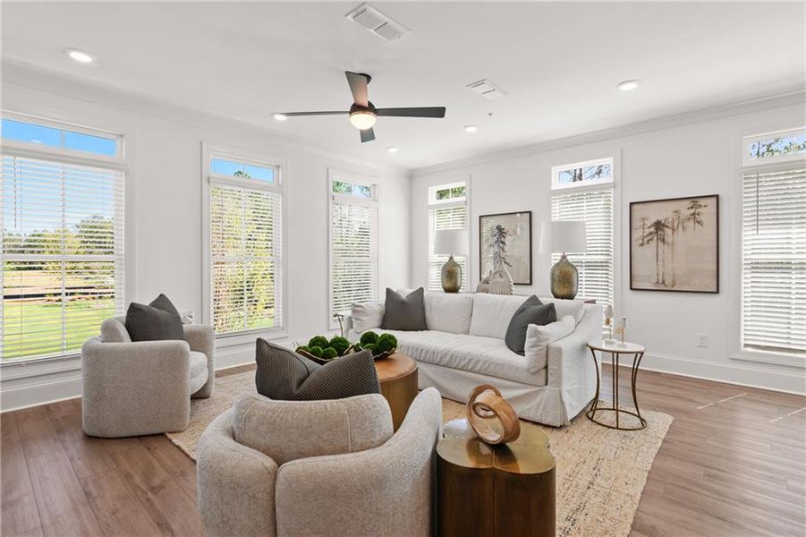 Furnished interior view inside a new home in IveyBrooke, Alpharetta (Image 6).