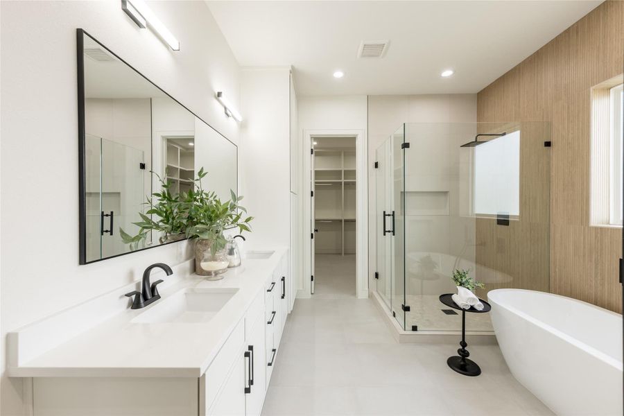 Furnished interior view inside a new home in , Houston (Image 25).