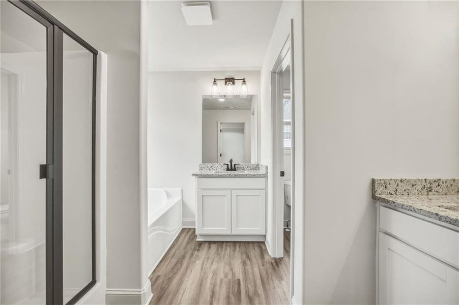 Furnished interior view inside a new home in , Dallas (Image 8).