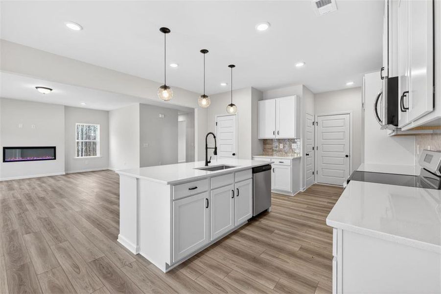 Furnished interior view inside a new home in Allen Manor, Hoschton (Image 11).