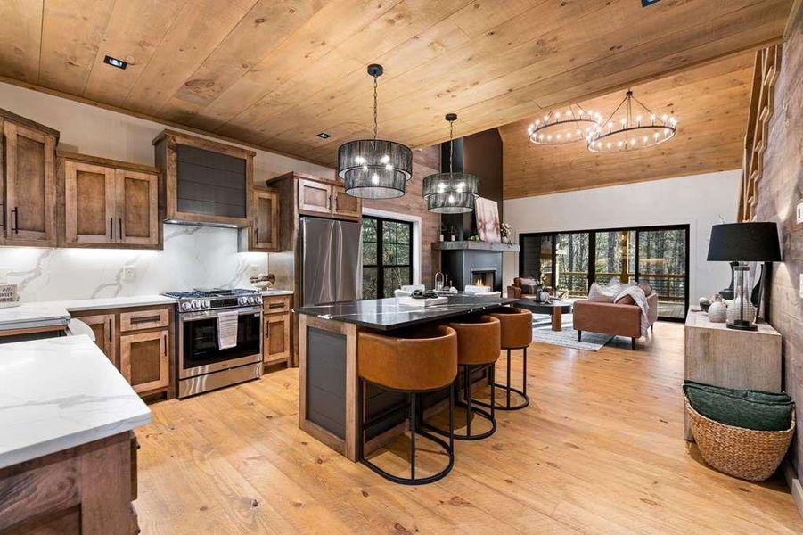 Furnished interior view inside a new home in , Blue Ridge (Image 6).