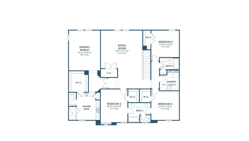 2D floor plan layout of this home in Pasadena Woods, Pasadena Hills, FL (Image 3).