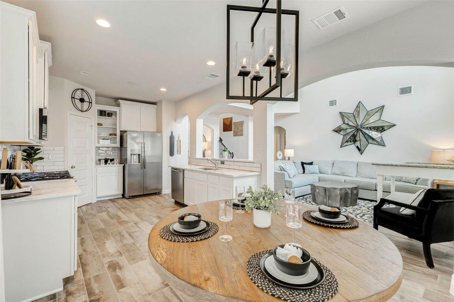 Furnished interior view inside a new home in , Manvel (Image 9). Furnished interior view inside a new home in , Manvel (Image 9).