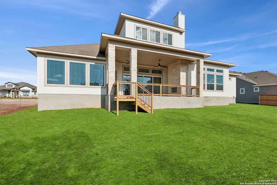 Exterior details and patio area of a home in Megans Landing – Half-Acre Homesites, Castroville (Image 17).