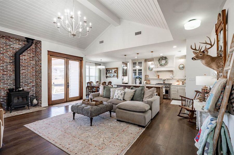 Furnished interior view inside a new home in , Abilene (Image 22).