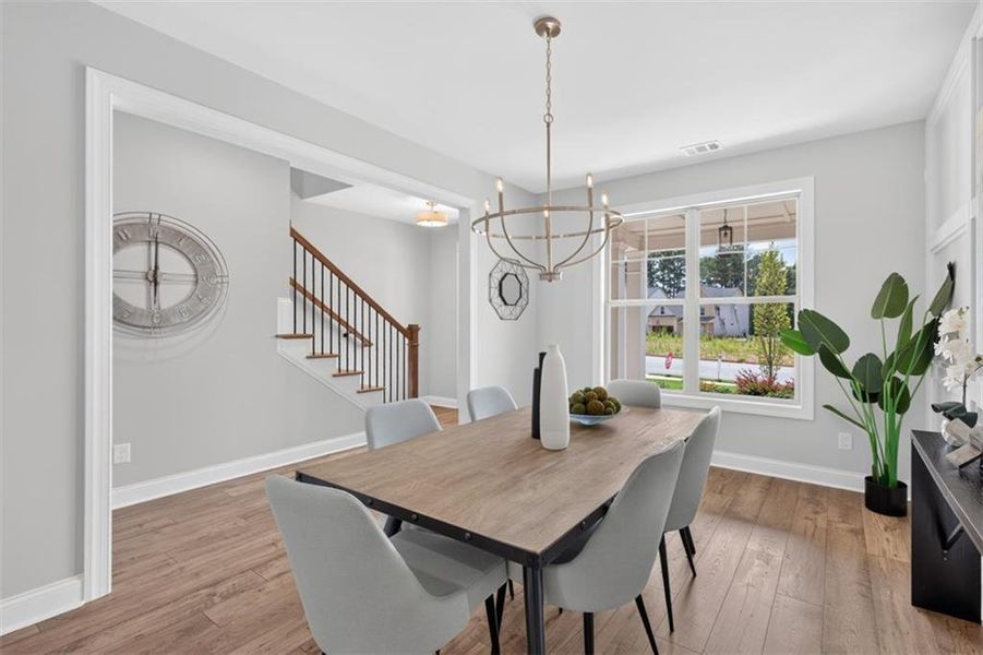 Furnished interior view inside a new home in , Buford (Image 11).