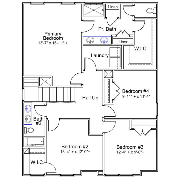 2D floor plan layout of this home in Hanes Lake, Winston-Salem, NC (Image 3). 2D floor plan layout of this home in Hanes Lake, Winston-Salem, NC (Image 3).