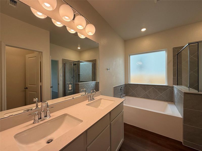 Furnished interior view inside a new home in River Bluff, Leander (Image 6).