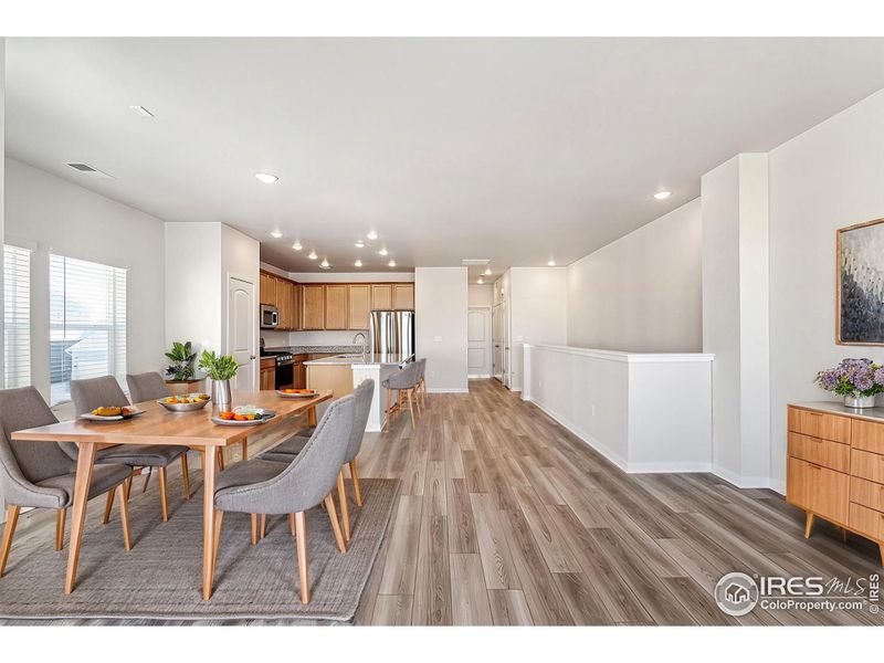 Furnished interior view inside a new home in Kinston Mainstreet Townhomes, Loveland (Image 6).