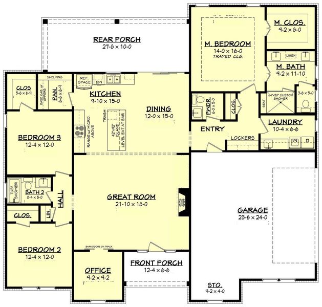 2D floor plan layout for the Clover by Zeal Home Builders in Parallel Pastures, Poolville, TX (Image 3). 2D floor plan layout for the Clover by Zeal Home Builders in Parallel Pastures, Poolville, TX (Image 3).
