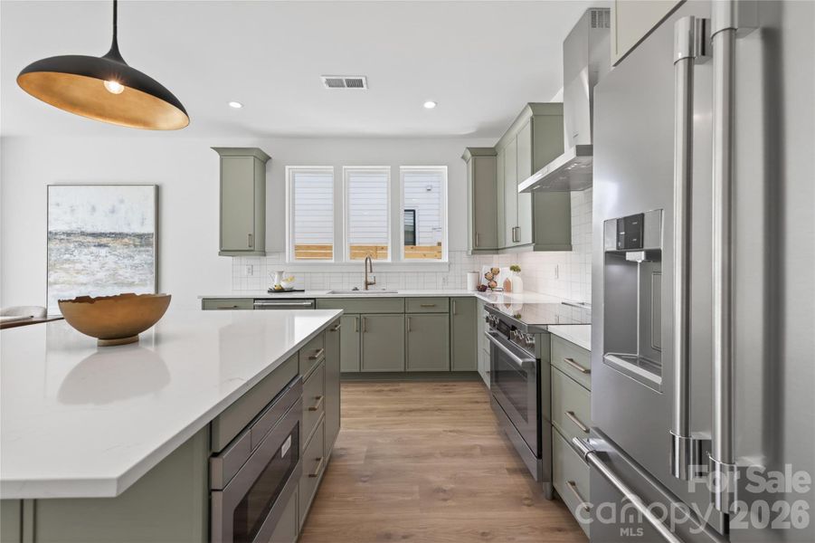 Furnished interior view inside a new home in , Charlotte (Image 10).