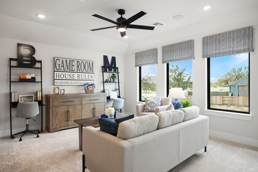 Furnished interior view inside a new home in La Cima 50', San Marcos (Image 32).