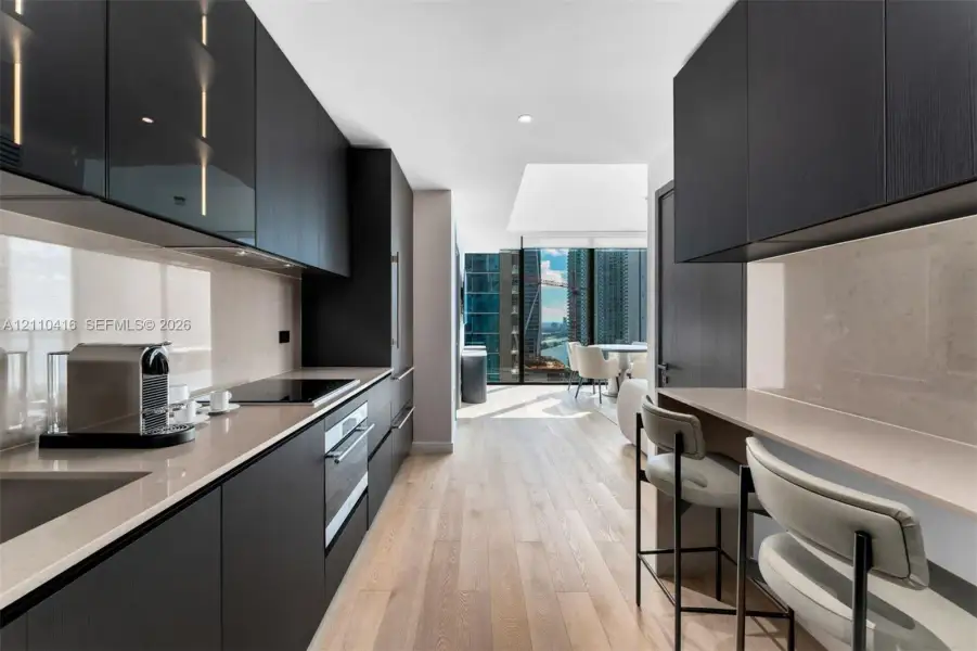 Furnished interior view inside a new home in , Miami (Image 12).