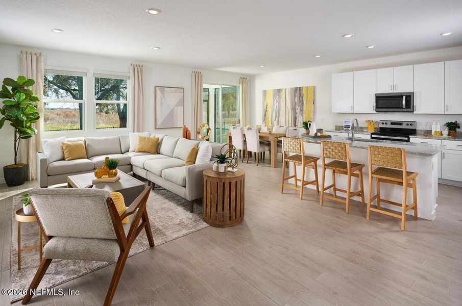 Furnished interior view inside a new home in Colbert Landings - Signature Series, Palm Coast (Image 7).