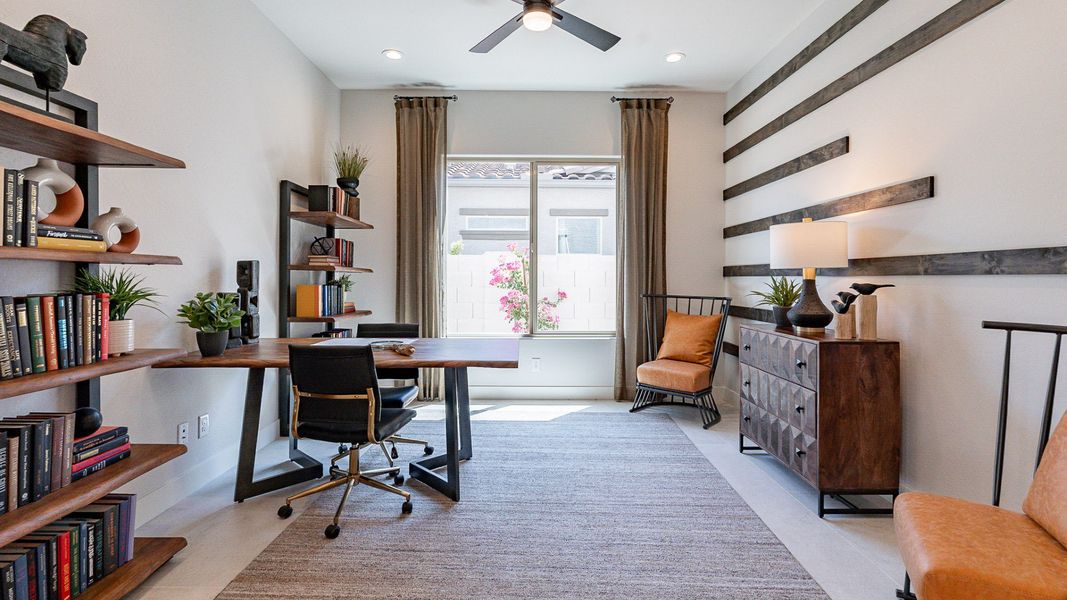 Representative furnished interior of a home built from the Almeria by DRB Homes in Windrose, Waddell (Image 10).