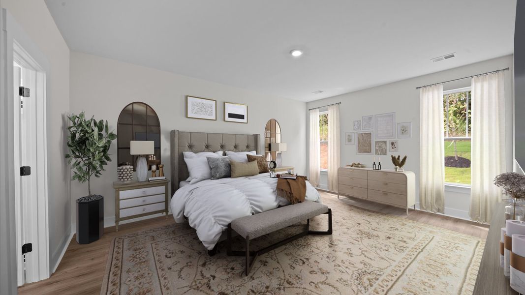 Furnished interior view inside a new home in Creeks at Midway, Anderson (Image 30).