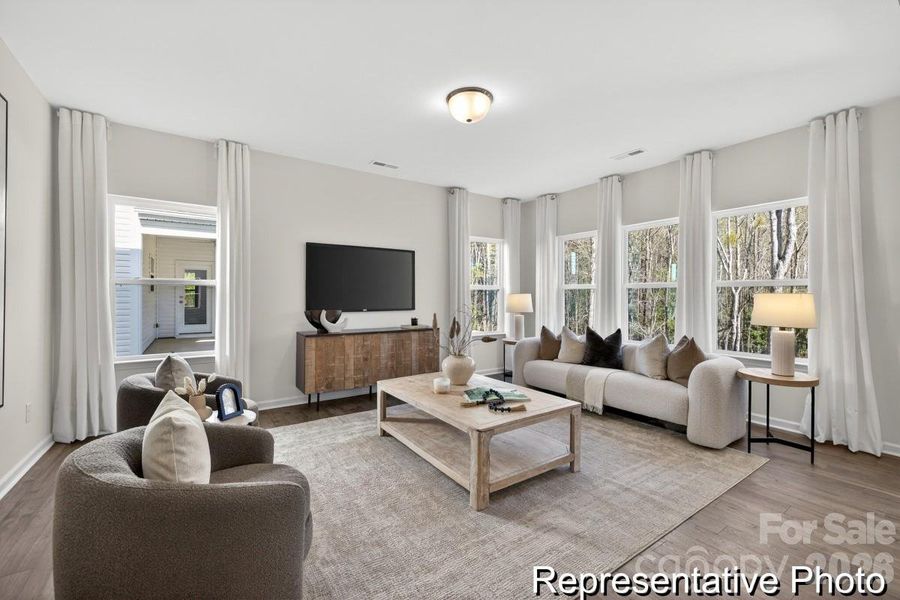 Furnished interior view inside a new home in Morgan Hills, Albemarle (Image 13).