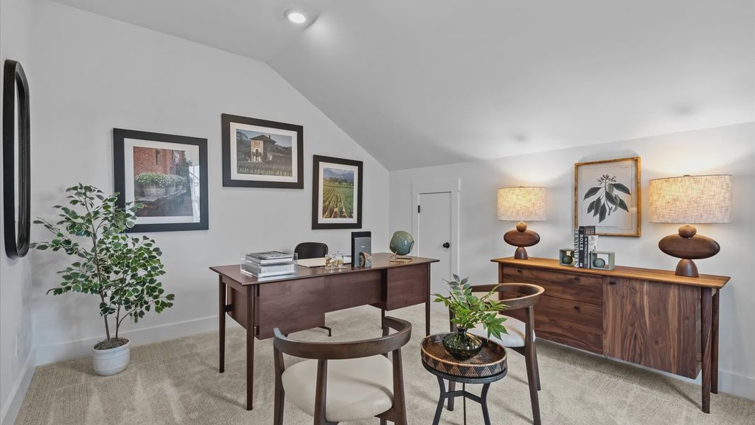 Representative furnished interior of a home built from the Cooper 3 by DRB Homes in The Reserve at Livingston Park, Easley (Image 31).