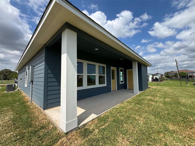 Exterior details and patio area of a home in , Palacios (Image 4). Exterior details and patio area of a home in , Palacios (Image 4).