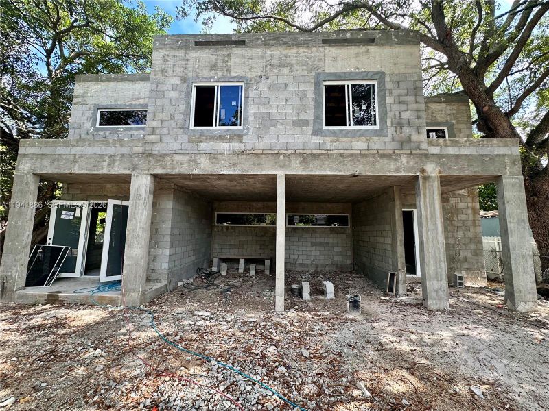 In-progress construction of a new home in , Miami, FL (Image 4).