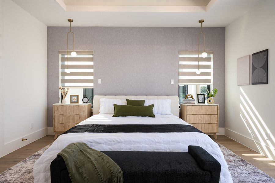 Furnished interior view inside a new home in , Stafford (Image 18).