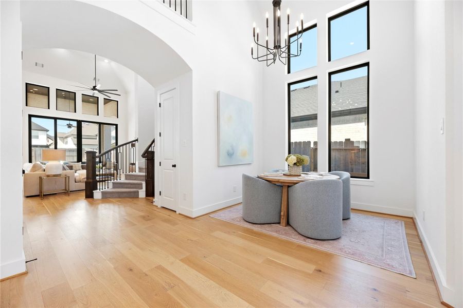 Furnished interior view inside a new home in Sienna, Missouri City (Image 38).