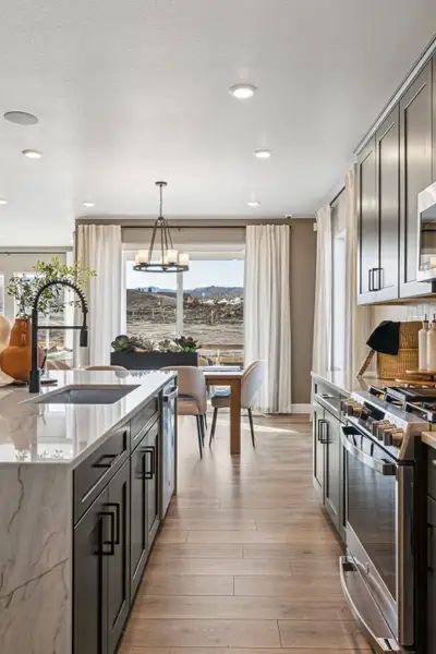 Furnished interior view inside a new home in Trailstone, Arvada (Image 15).